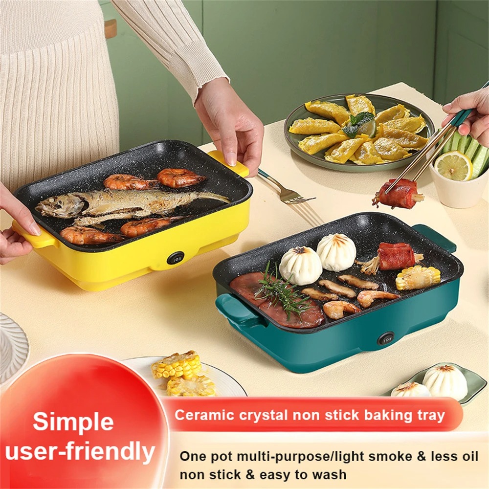 Kitchen Baking Tray Organiser - Multifunctionele elektrische BBQ-grill 26 cm vierkante