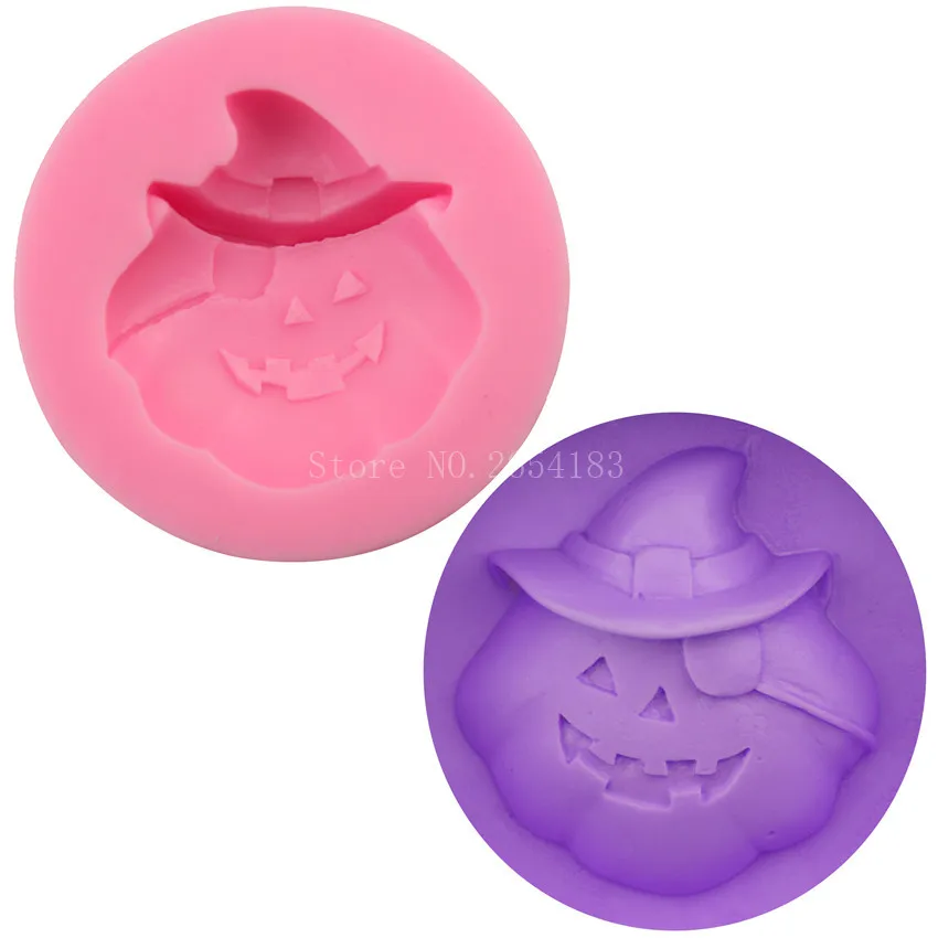 Kitchen Witch Baking - Cartoon Halloween Pompoen Heks Fondant Siliconen