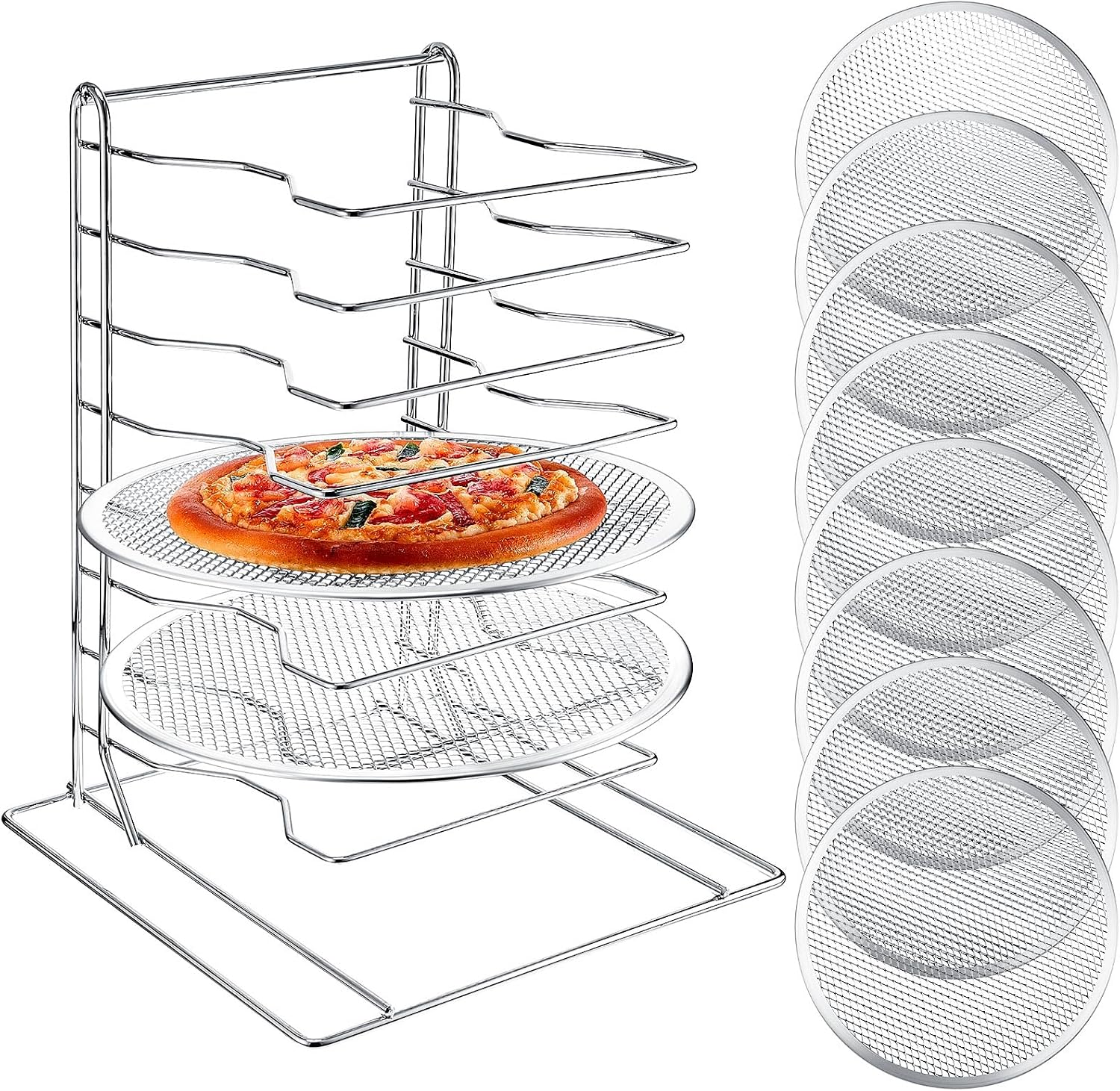 Kitchen Baking Pan - Pizzarek met 8 niveaus en 8