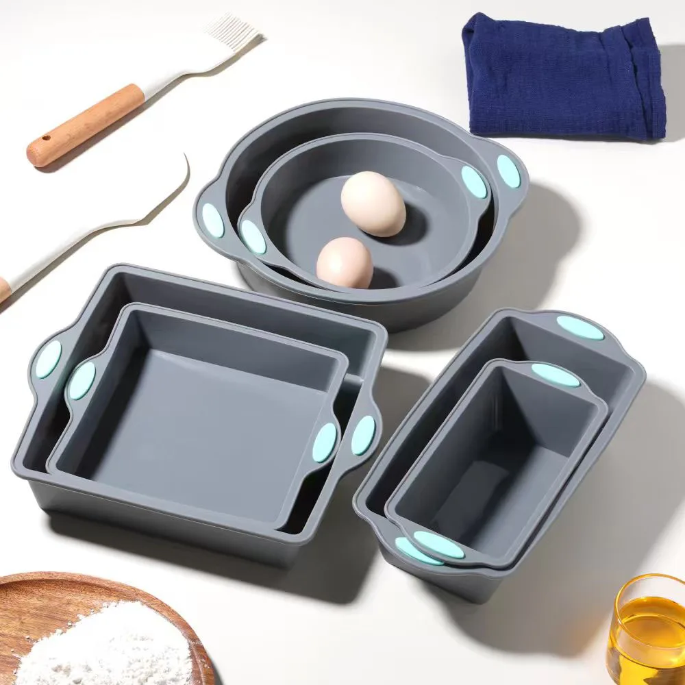 Kitchen Baking Store - Grijs Hittebestendig Siliconen Cakevorm Pan 2/3