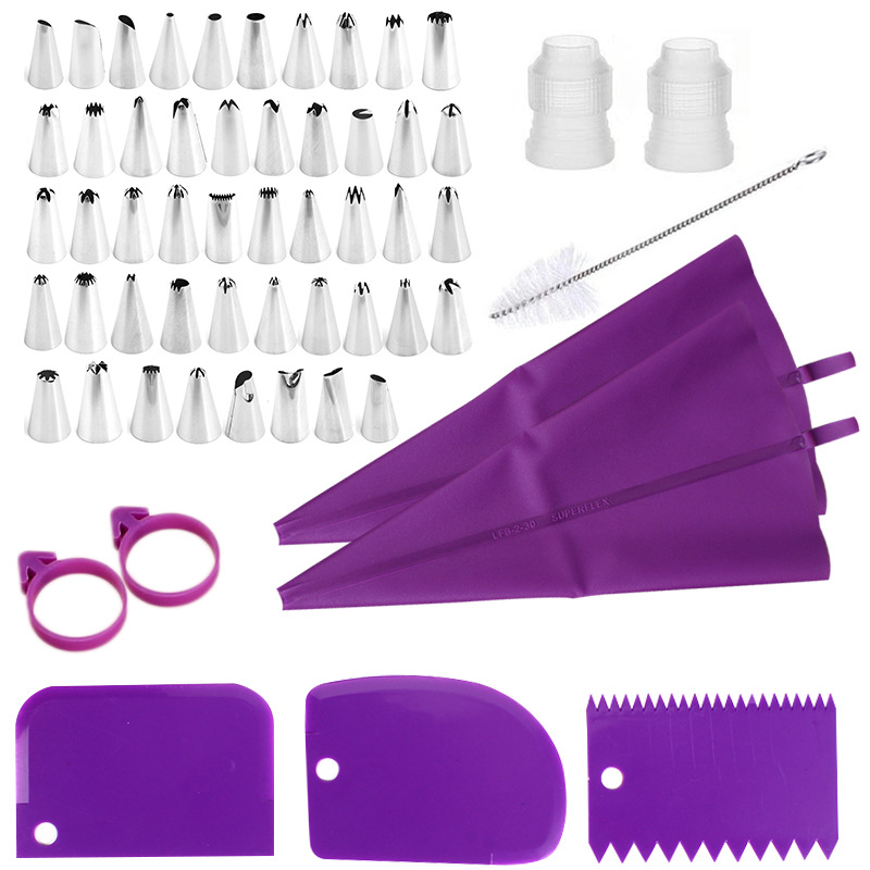 Kitchen Baking Kit - Set spuitzakken en spuitmondjes van roestvrij