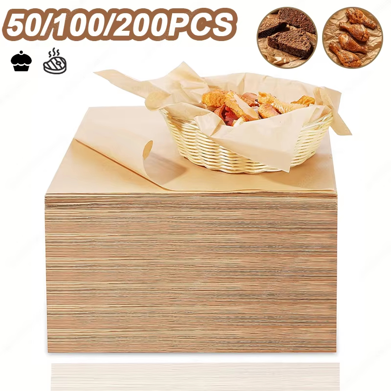 Kitchen Equipment For Baking - 50/100/200PCS Bakpapier Perkament Bakplaat Oven Lucht