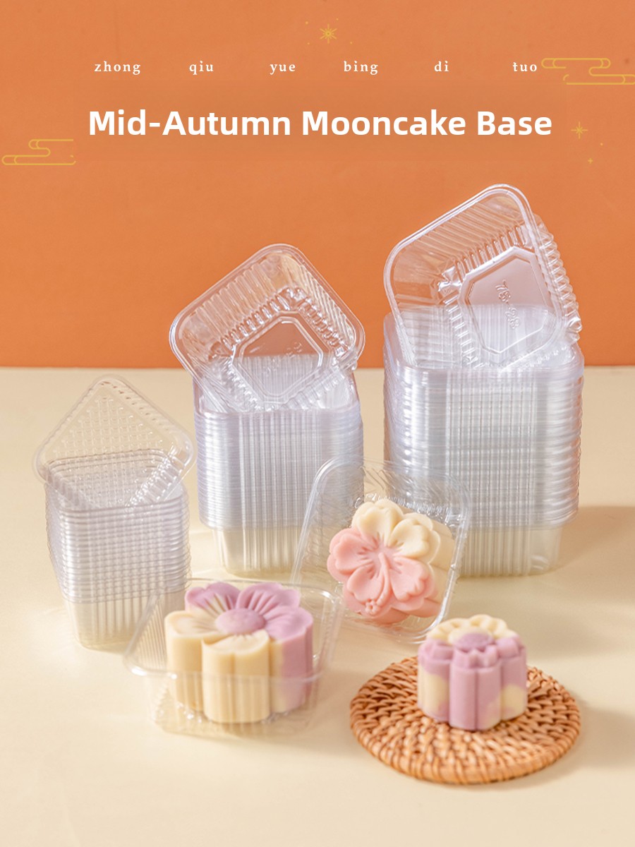 Kitchen Baking Tray - Verdikte kunststof maancake verpakkingsdoos basisbakje groene