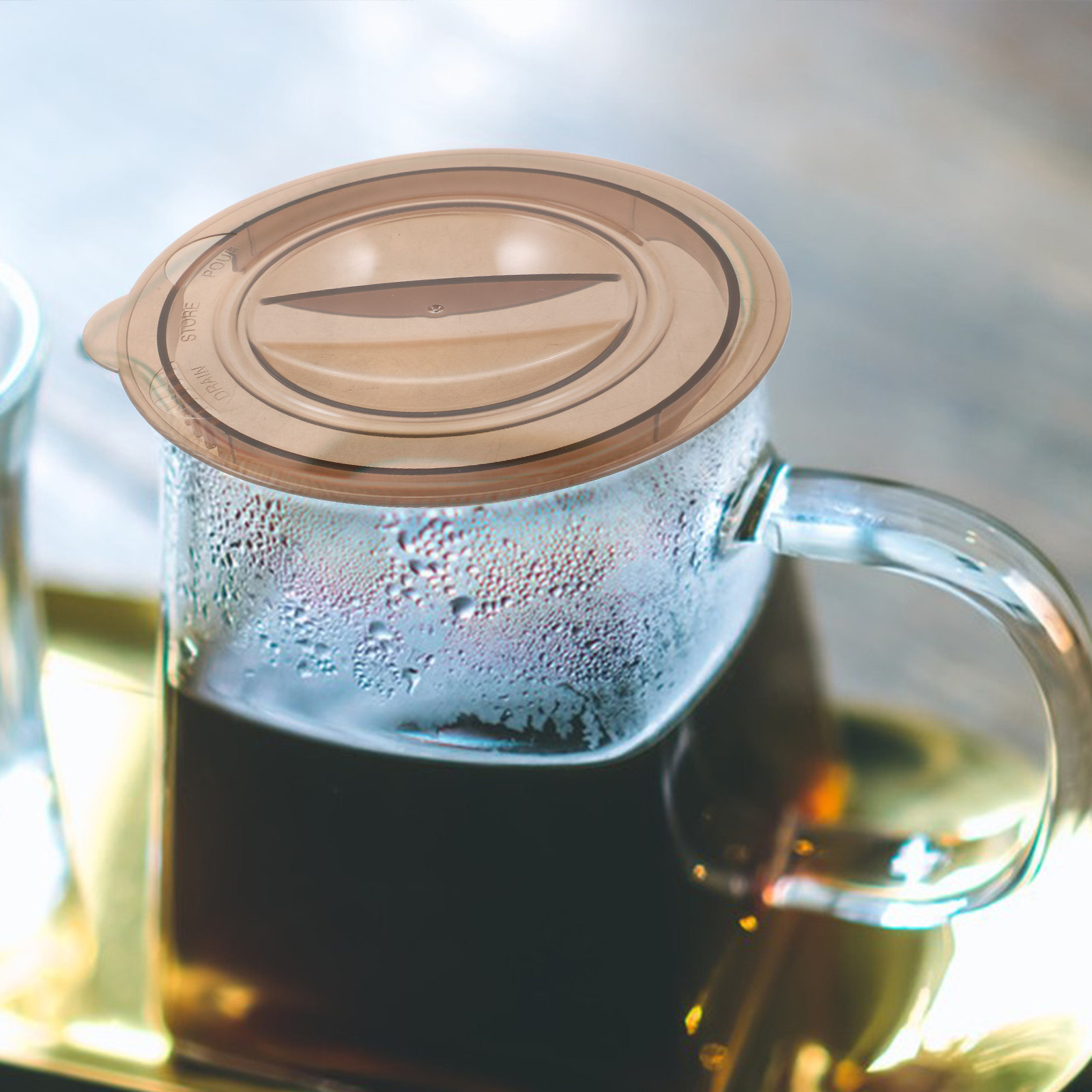 Kitchen Baking Soda - Maatbeker Plastic deksel voor glazen maatbekers