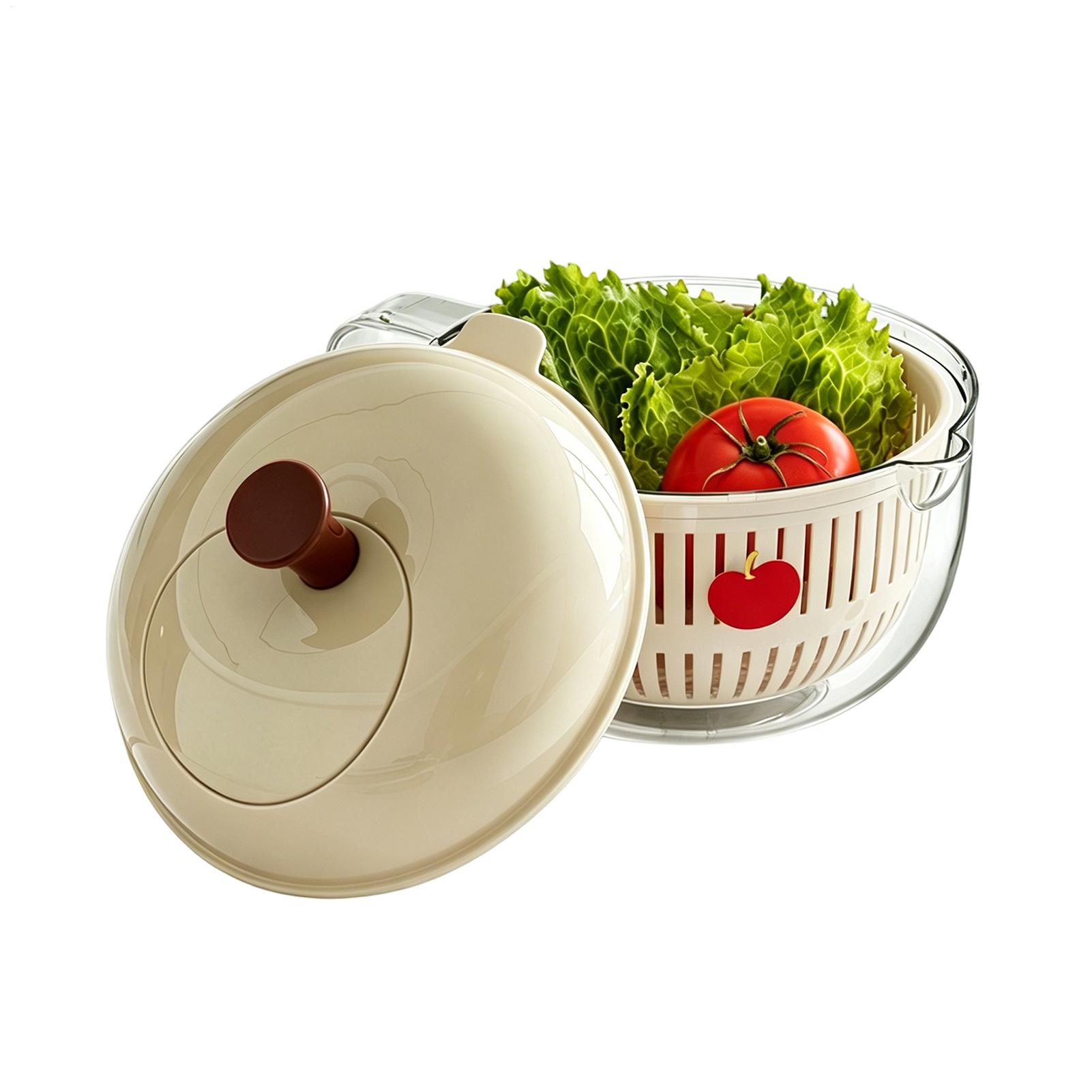Kitchen Job - Apples Design Groentewasser, Dubbellaagse Afgietmand, Handmatige