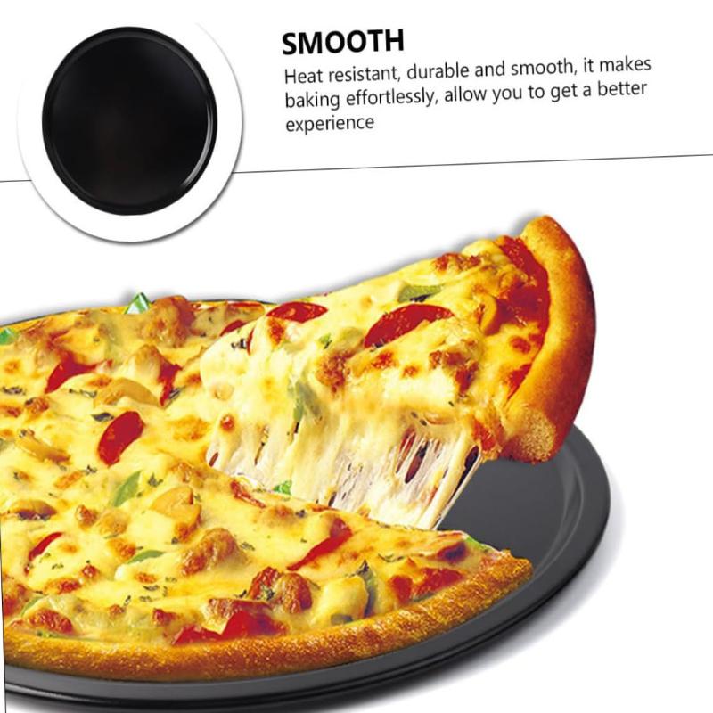 Kitchen Baking Tray - 10/11/12/14 Inch Pizza Bakpan Anti-aanbak Koolstofstaal