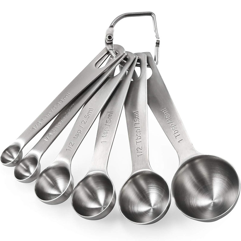 Kitchen Baking Kit - 6 Stuks Maatlepels Set Roestvrijstalen Maatlepels