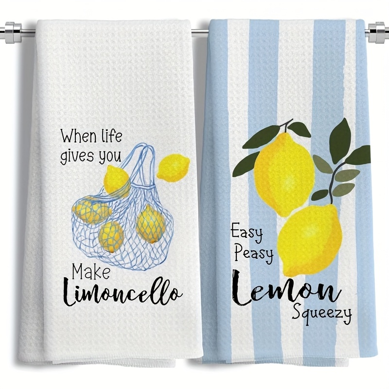 Kitchen Baking Kit - 2 stuks, Lemon Mesh keukenhanddoeken, 40