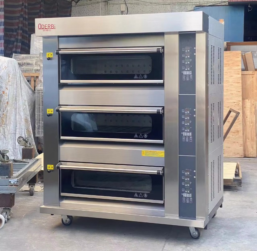 Commercial Kitchen Baking Oven - Aangepaste commerciële 3-deck 6 dienbladen gasoven