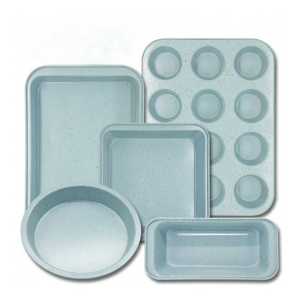 Kitchen Baking Pan - 10-delige bakvormenset, antiaanbaklaag, koolstofstaal, inclusief bakaccessoires