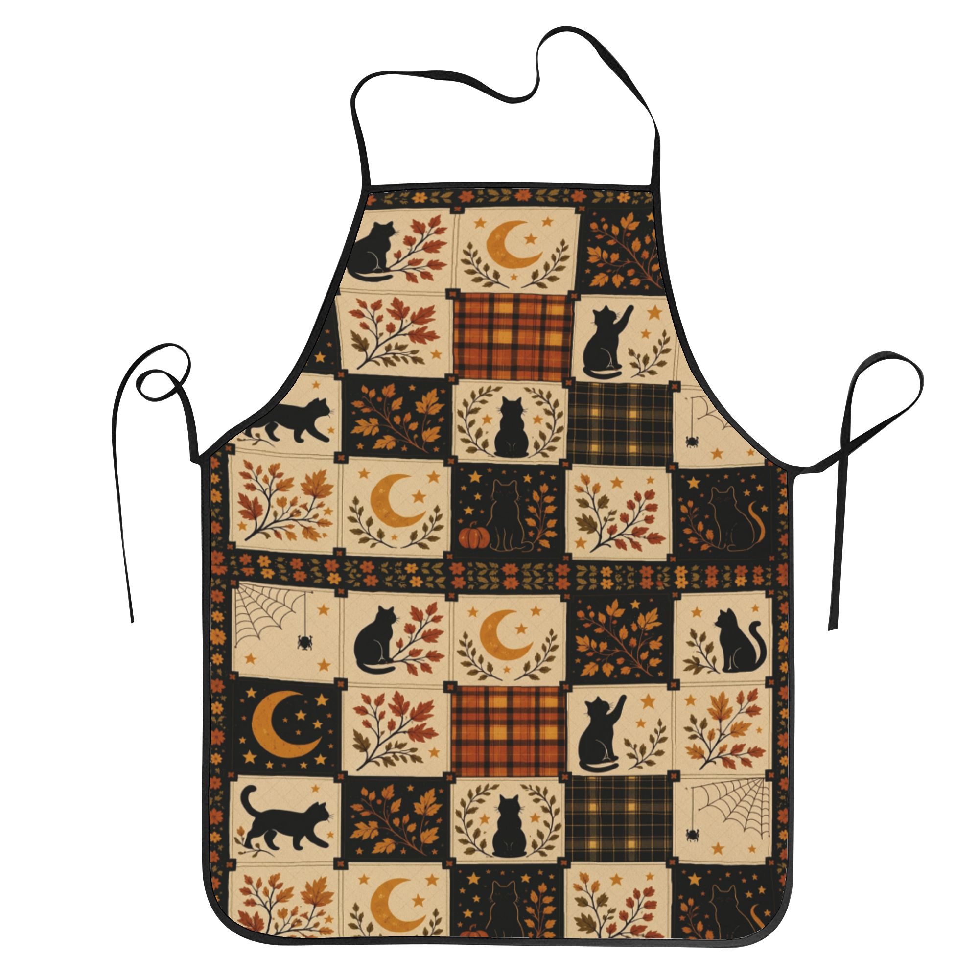 Kitchen Witch Baking - Schort met Zwarte Katten, Keuken, Koken,