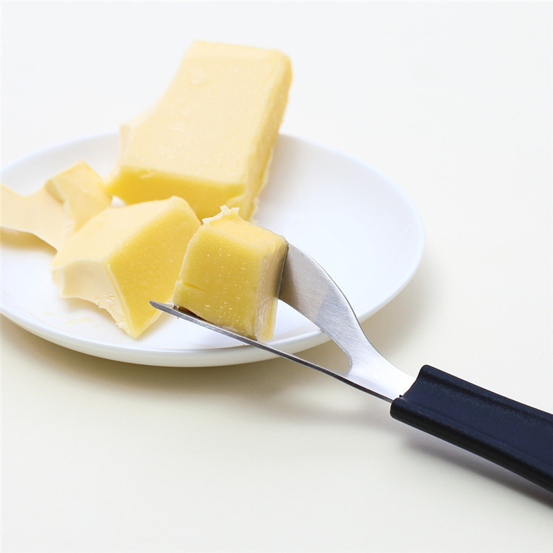 Kitchen Baking Corner - Roestvrijstalen kaasschaaf Kaasbotermes Hoeksnijder met siliconen