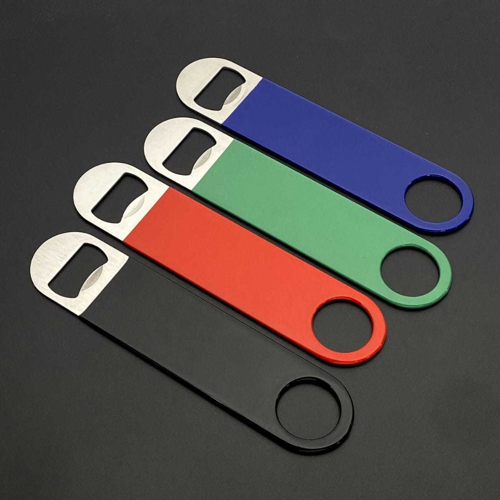 Miniature Baking Kitchen - Bartender flesopener, platte snelopener, rubber bekleed