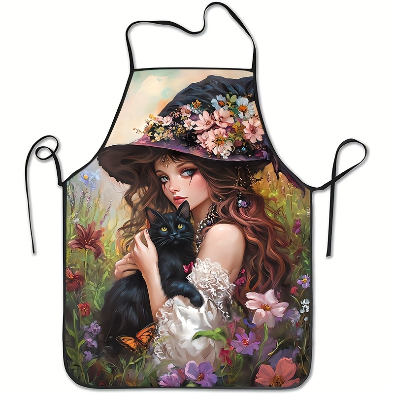 Kitchen Witch Baking - Een vintage schort met een magisch