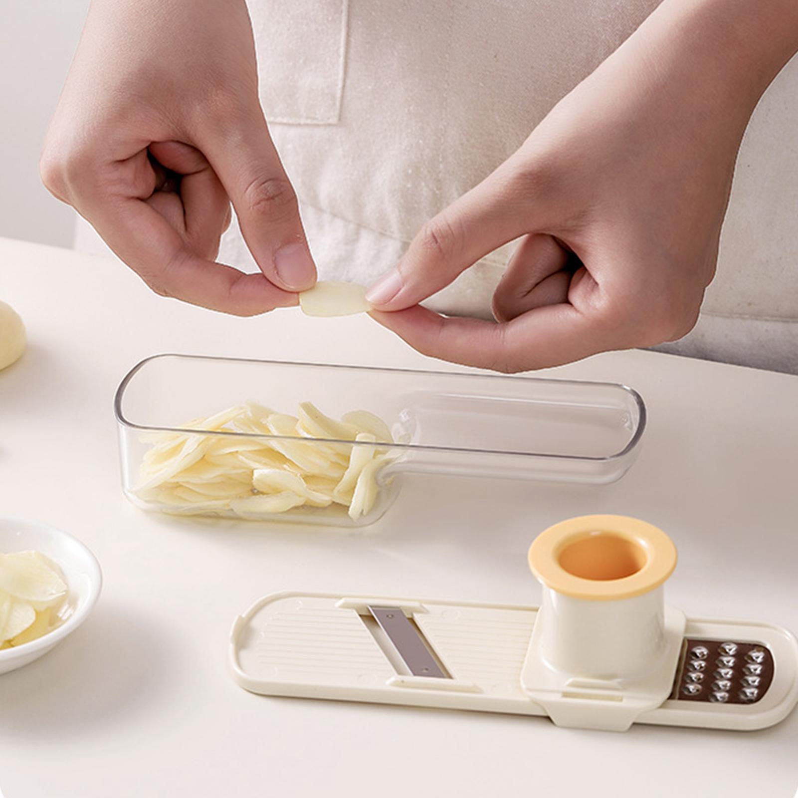 Kitchen Baking Containers - Gember-knoflookrasp met opvangbak, snijder, schaafgereedschap, knoflooksnijder,