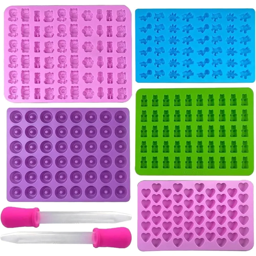 Kitchen Baking Kit - 5 Stuks Snoep Siliconen Mallen Met