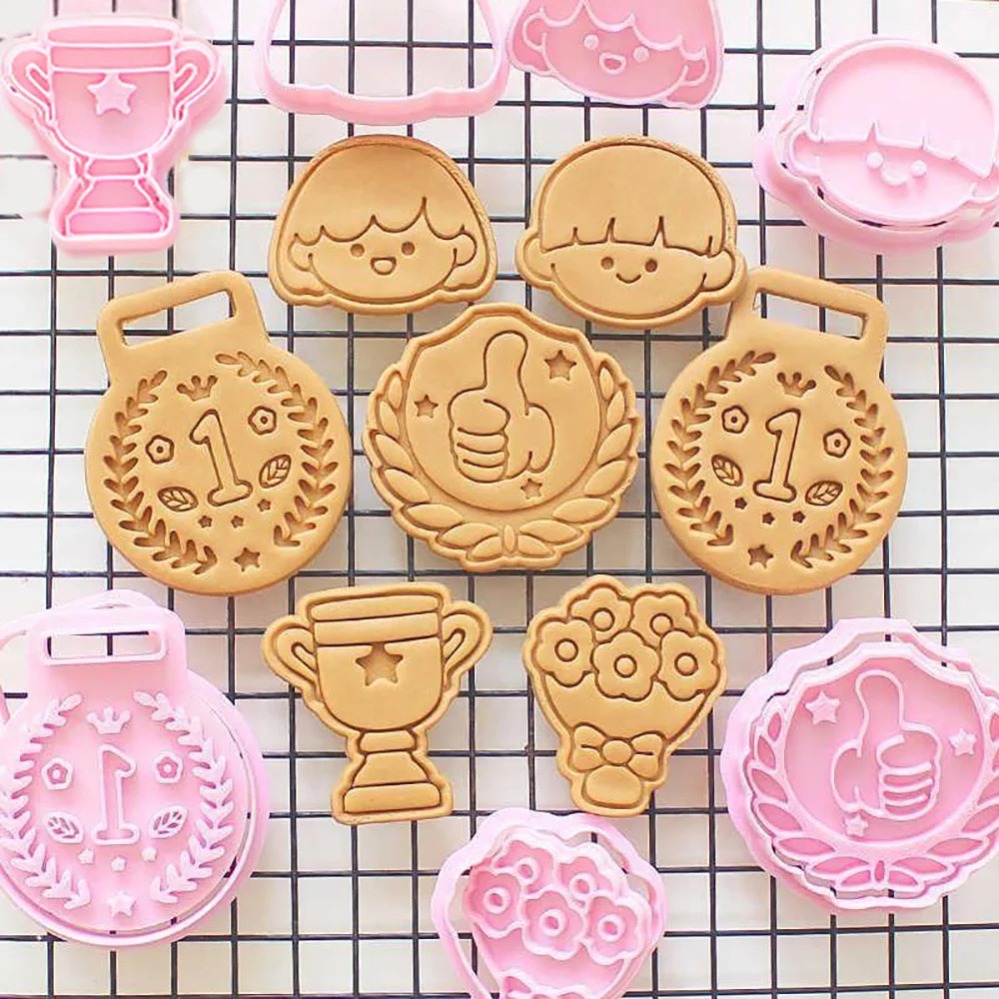 Kitchen Equipment For Baking - Medailles Trofeeën Koekjesvormpjes Cartoon Cake Biscuitvorm