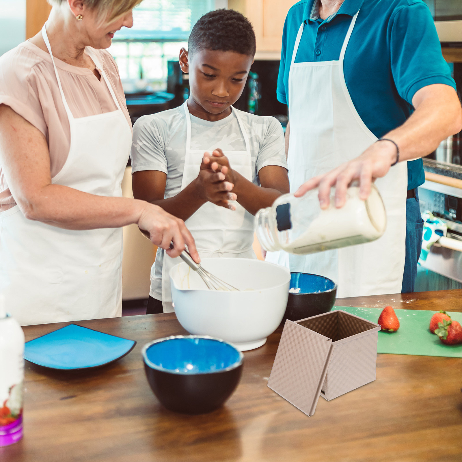 Kleine broodvorm met deksel, a - Kitchen Baking Pan recensie en prijs