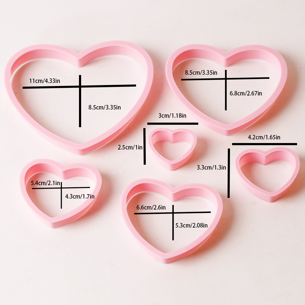 1 set/3 sets roze hart ster bl - Kitchen Baking Kit recensie en prijs
