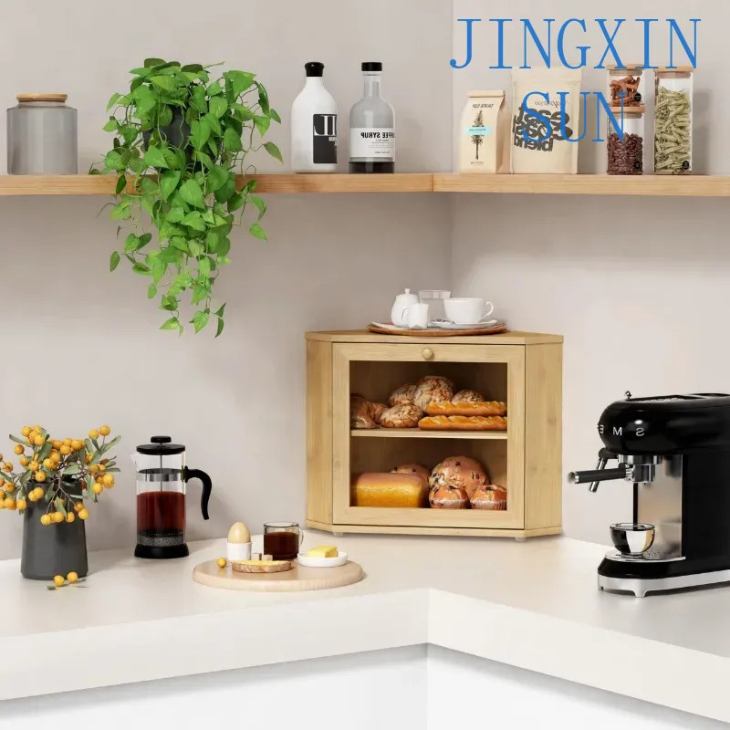 2-laags bamboe hoekbroodbox vo - Kitchen Baking Corner recensie en prijs