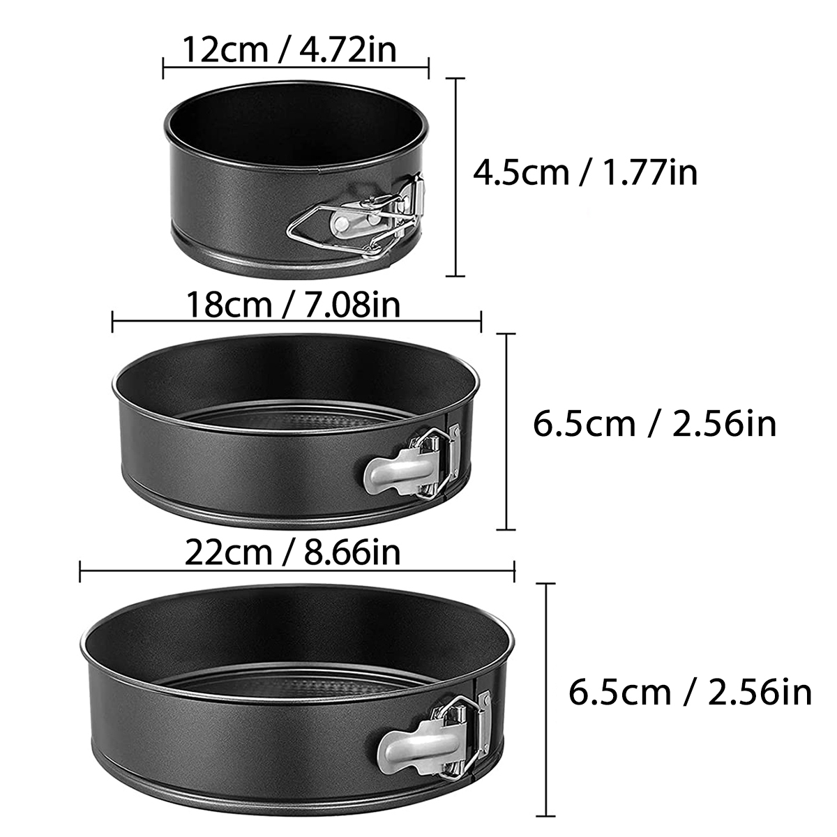 1PC, 3PCS Cake Pan Set, Ronde  - Kitchen Baking Pan recensie en prijs
