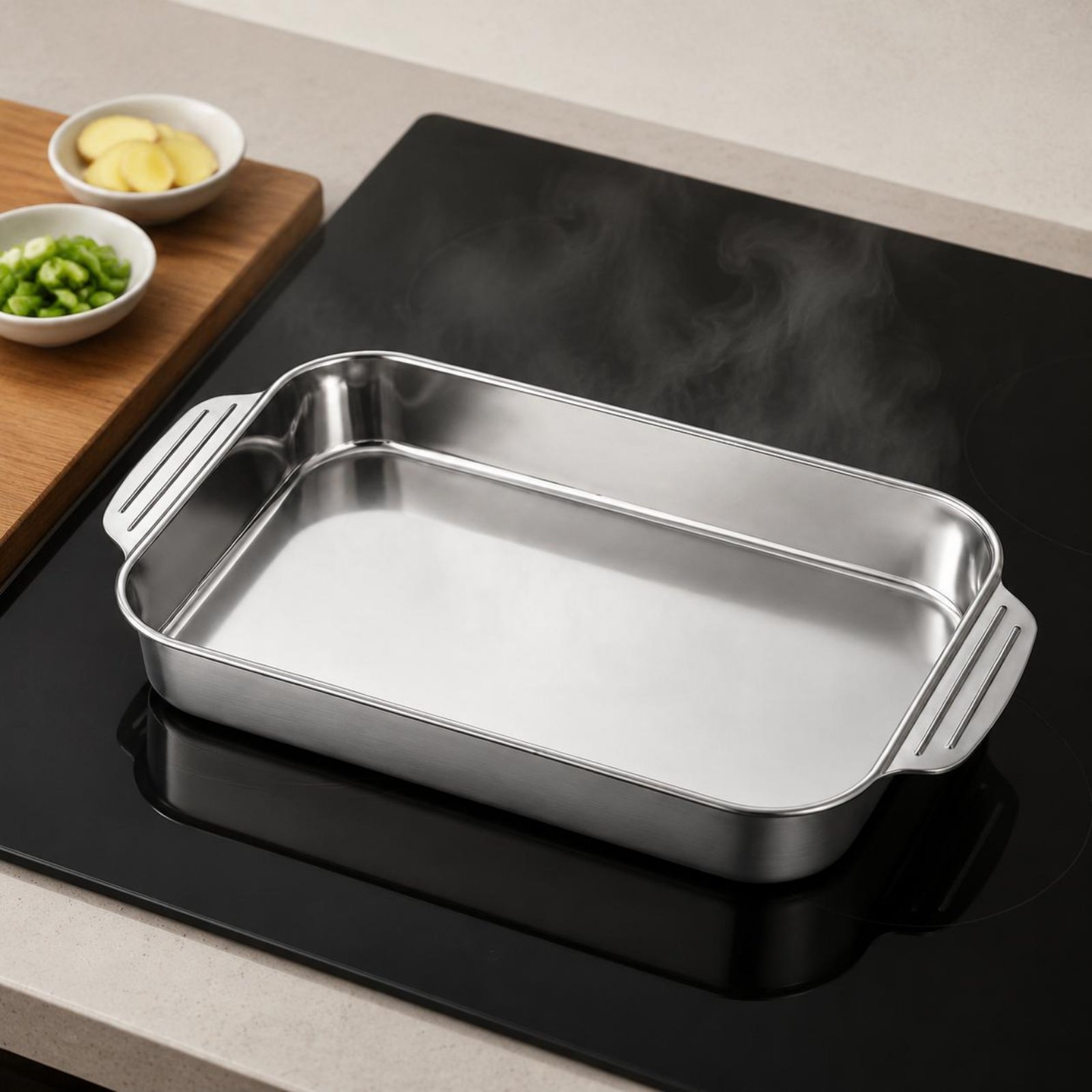 Roestvrijstalen braadpan met v - Kitchen Baking Corner recensie en prijs