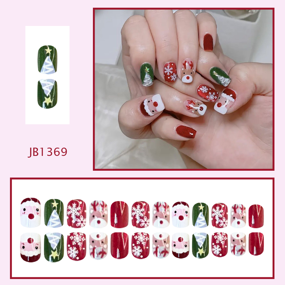 Kerst Press-on Nagels Kerstman - Decorating Tip Set recensie en prijs
