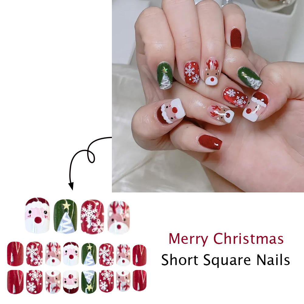 Kerst Press-on Nagels Kerstman - Decorating Tip Set recensie en prijs