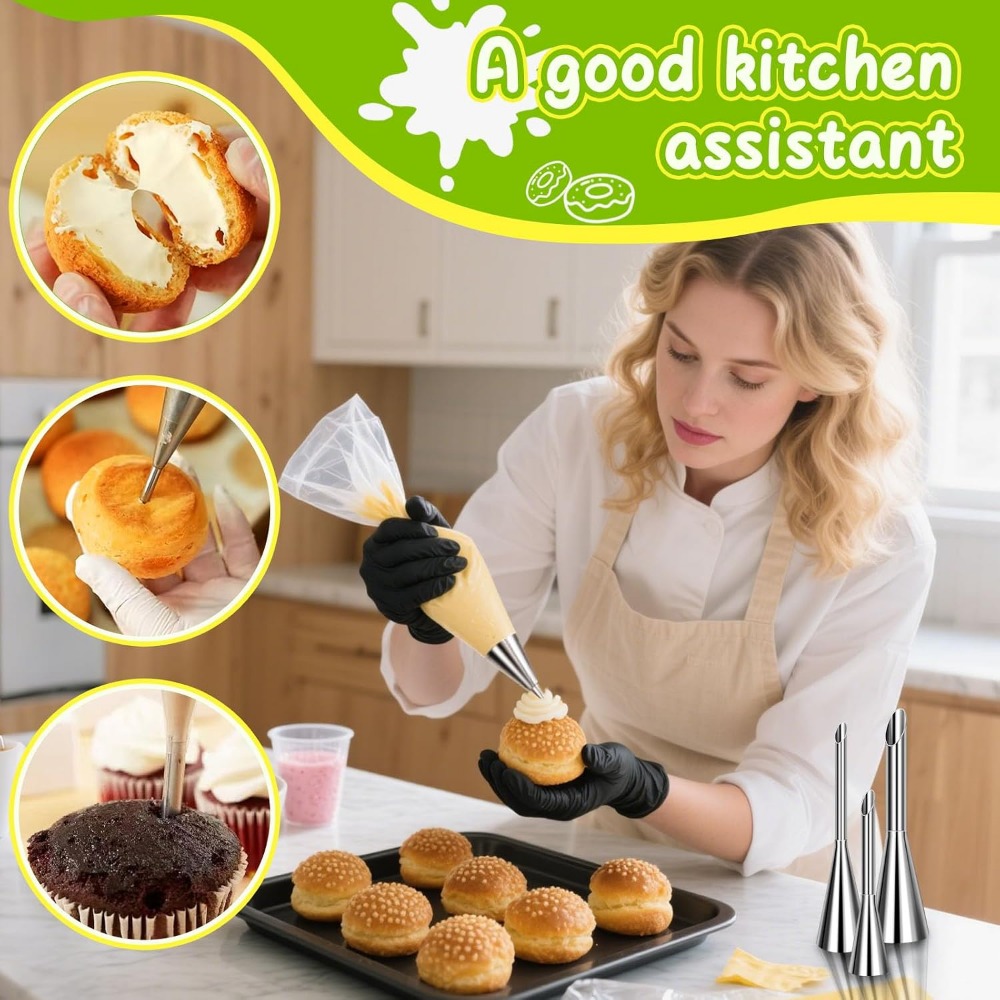 Set lange slagroomspuitmondjes - Decorating Tip Set recensie en prijs