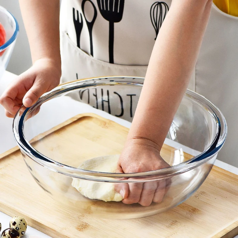 Glazen keukenhulpkom, ijsroomm - Kitchenaid Baking Bowl recensie en prijs