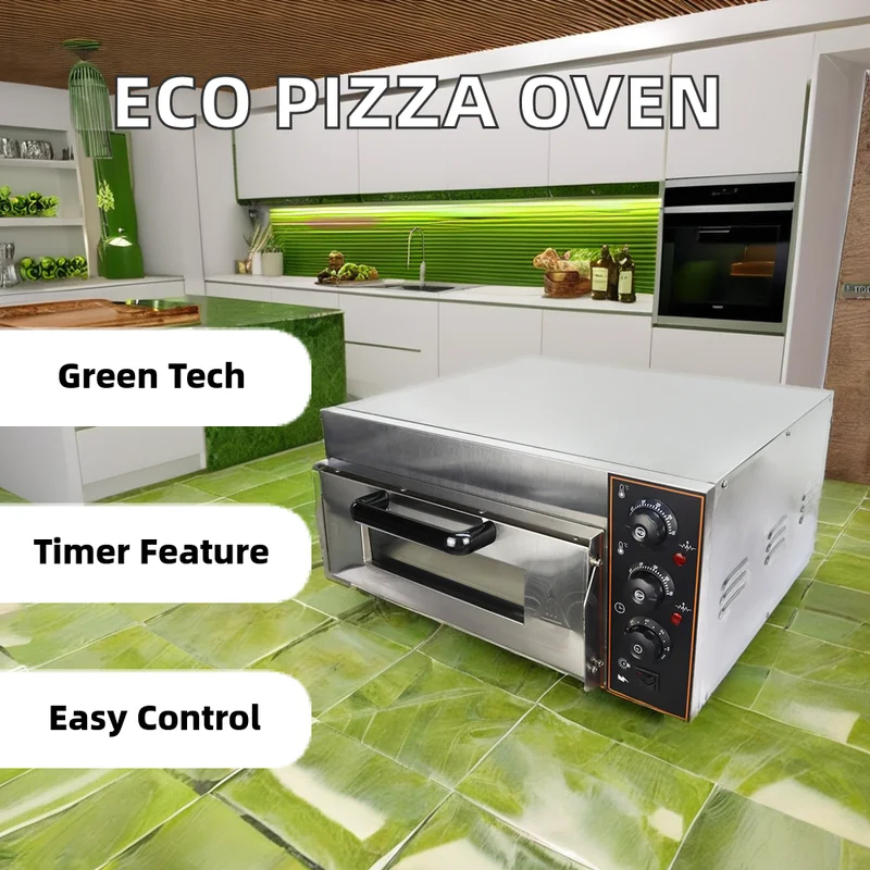 RVS Pizzaoven met één bakdek – - Commercial Kitchen Baking Oven recensie en prijs
