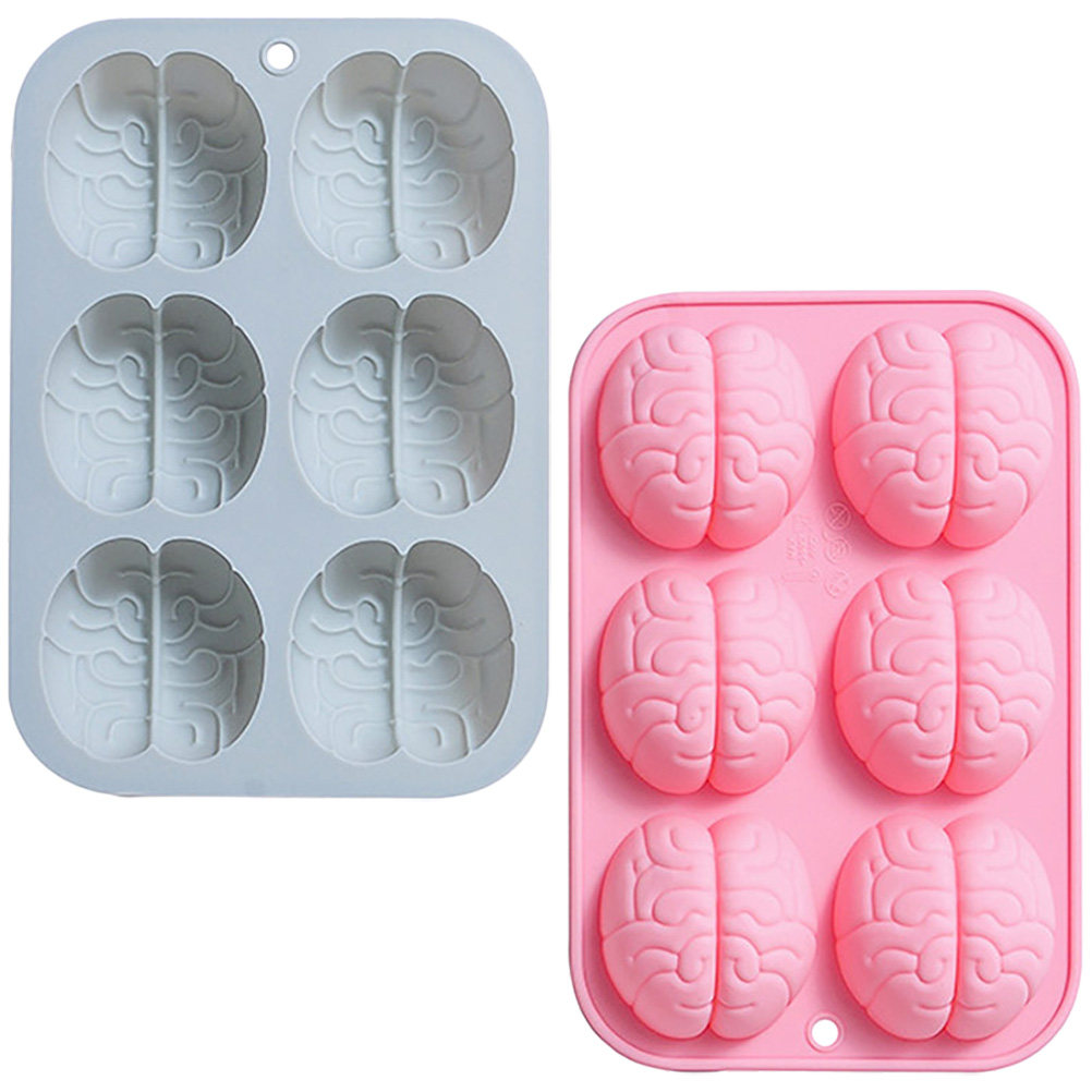2 stuks hersenvormige silicone - Kitchen Baking Cake recensie en prijs