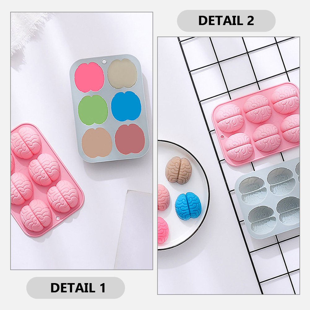 2 stuks hersenvormige silicone - Kitchen Baking Cake recensie en prijs