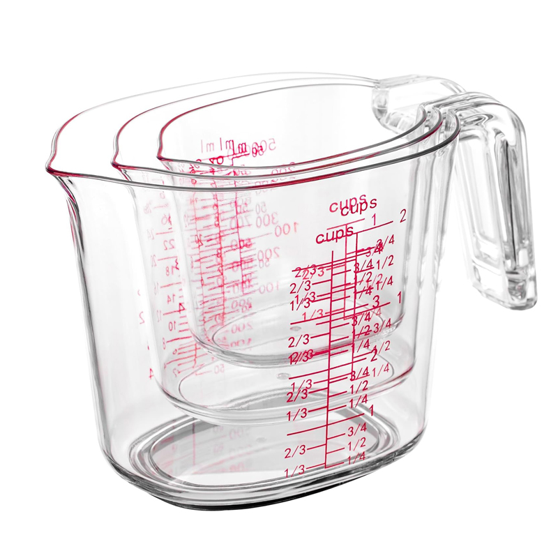1Cup, 2Cup, 4Cup Transparante  - Kitchen Baking Kit recensie en prijs