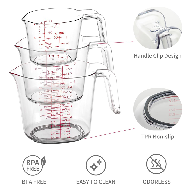 1Cup, 2Cup, 4Cup Transparante  - Kitchen Baking Kit recensie en prijs
