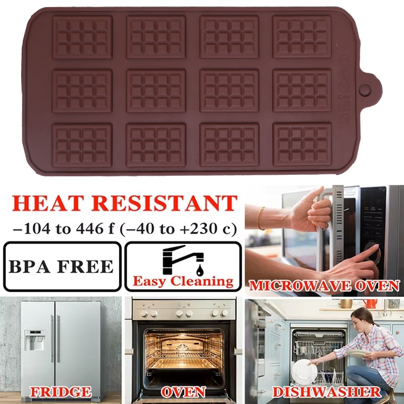 Siliconen chocoladevorm 12, ze - Kitchen Baking Store recensie en prijs