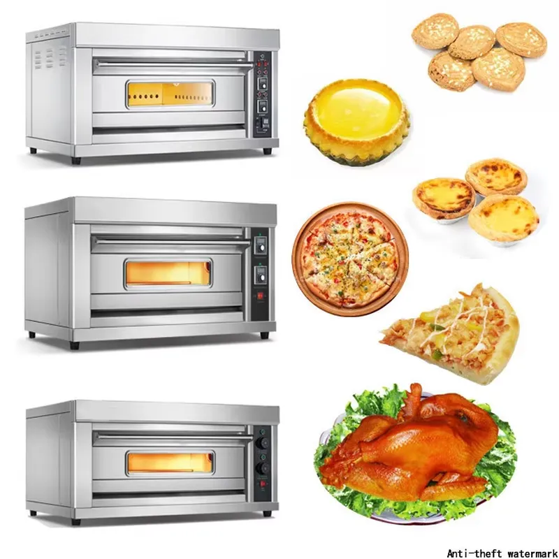 Commerciële oven voor 3 dekken - Commercial Kitchen Baking Oven recensie en prijs