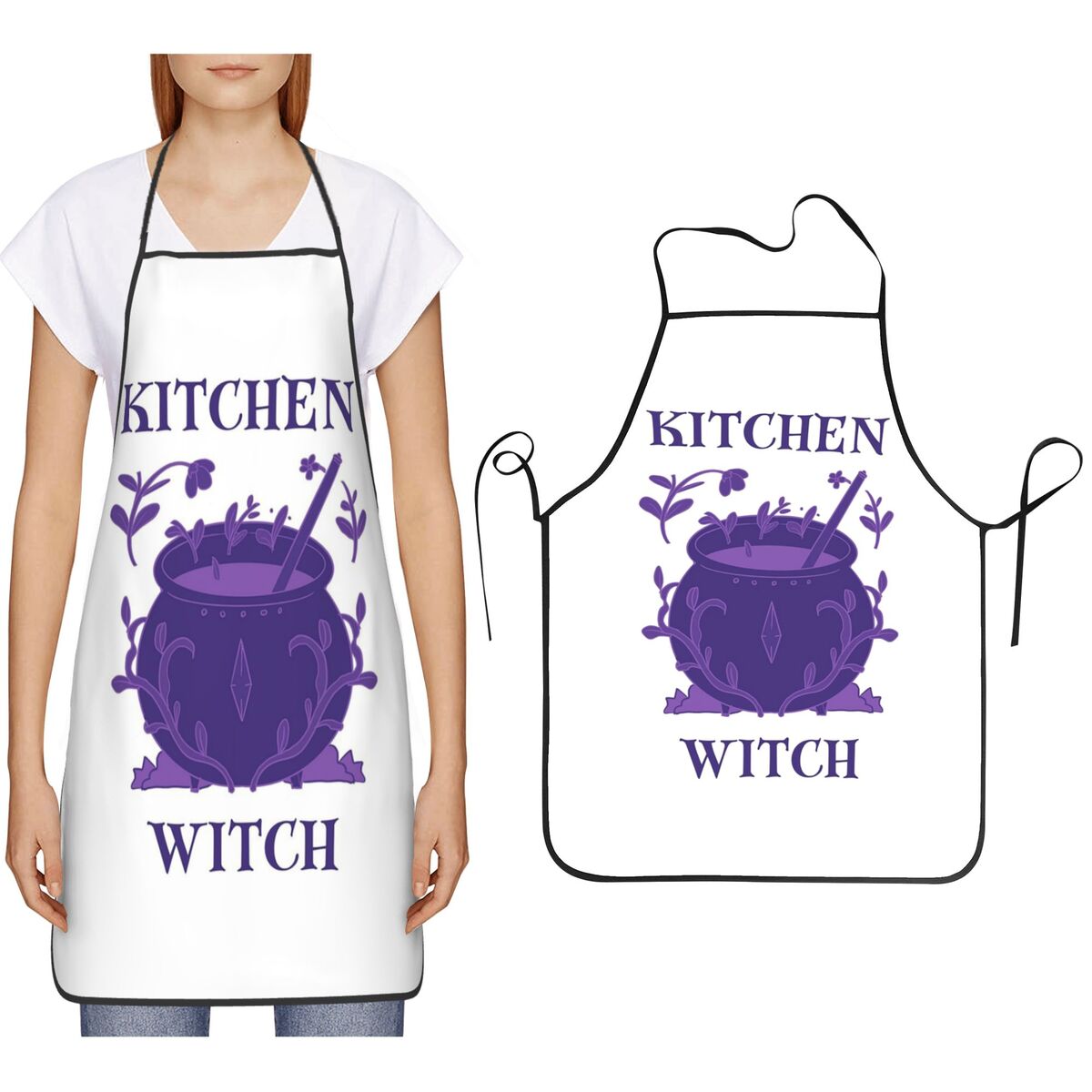 Keukenheks Paarse Ketel Schort - Kitchen Witch Baking recensie en prijs