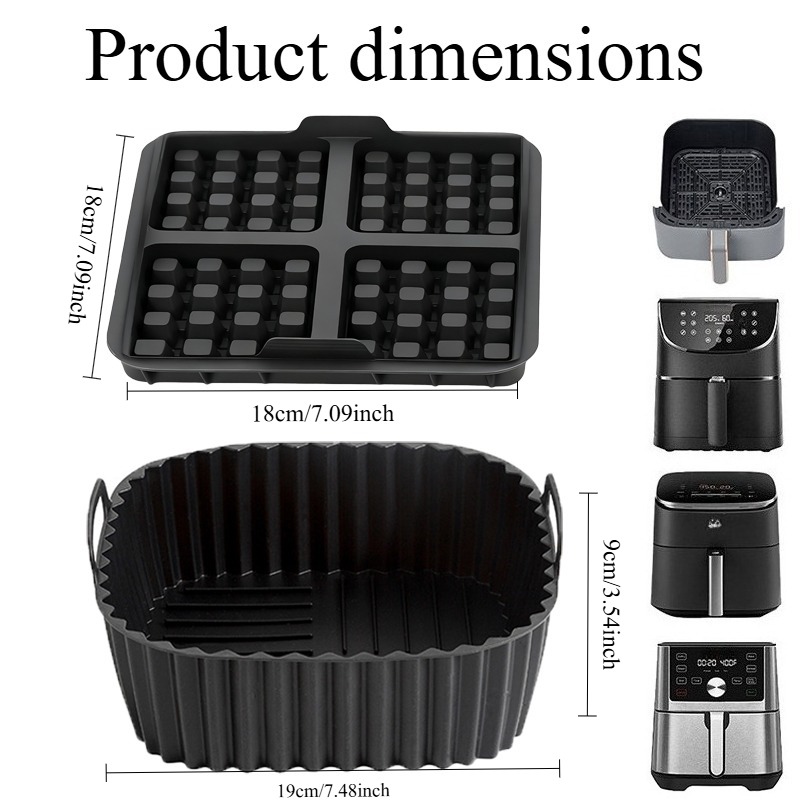 Bakset - Vierkante Airfryer Ba - Kitchen Baking Kit recensie en prijs
