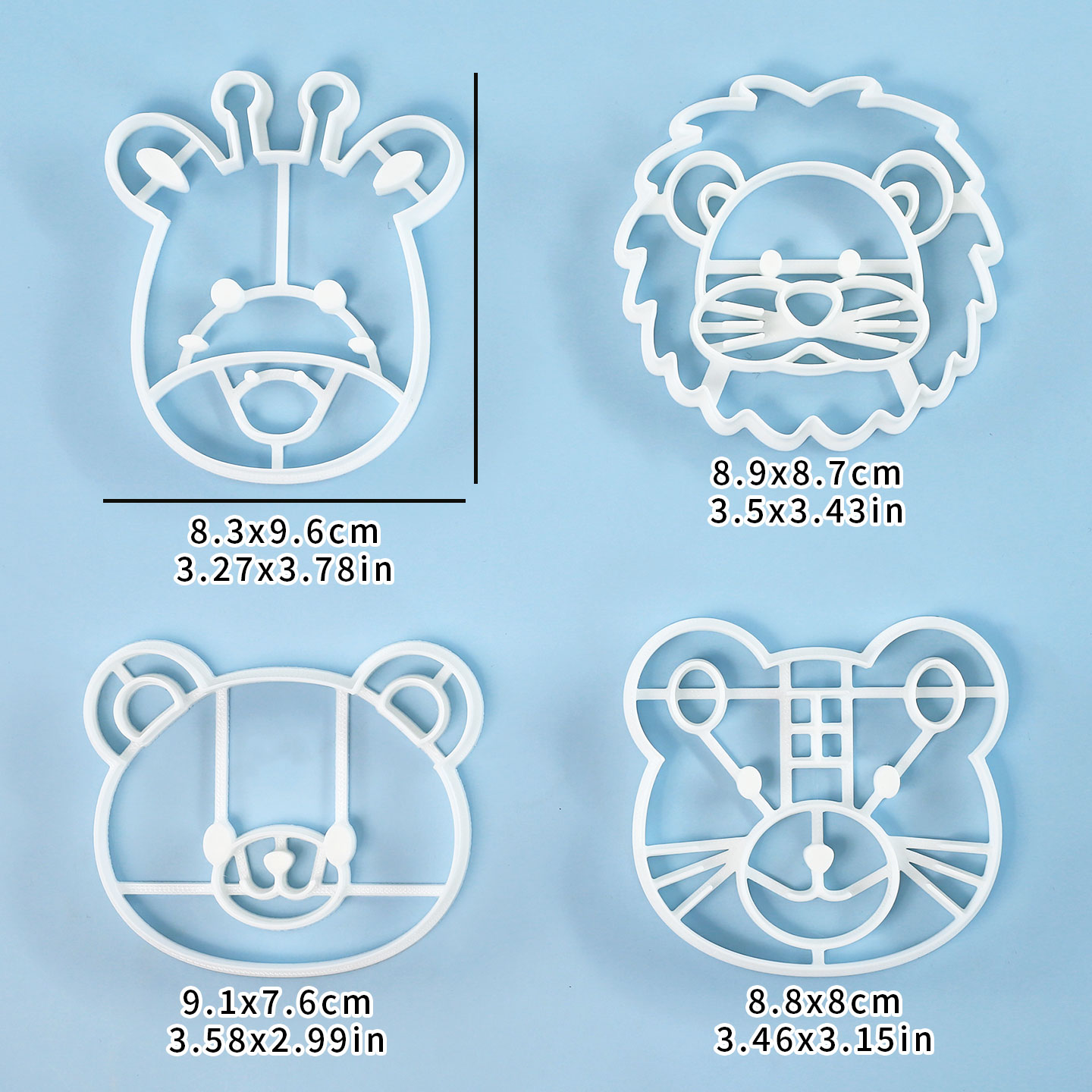 4-delige set dierenkoekjesvorm - Kitchen Baking Kit recensie en prijs
