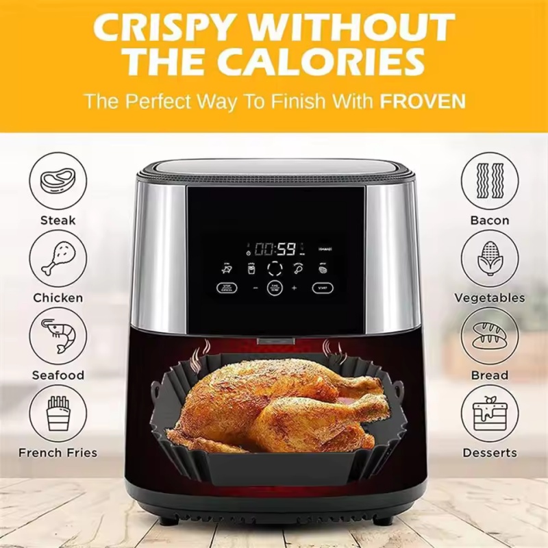 1pc siliconen luchtfriteuse po - Kitchen Baking Tray recensie en prijs