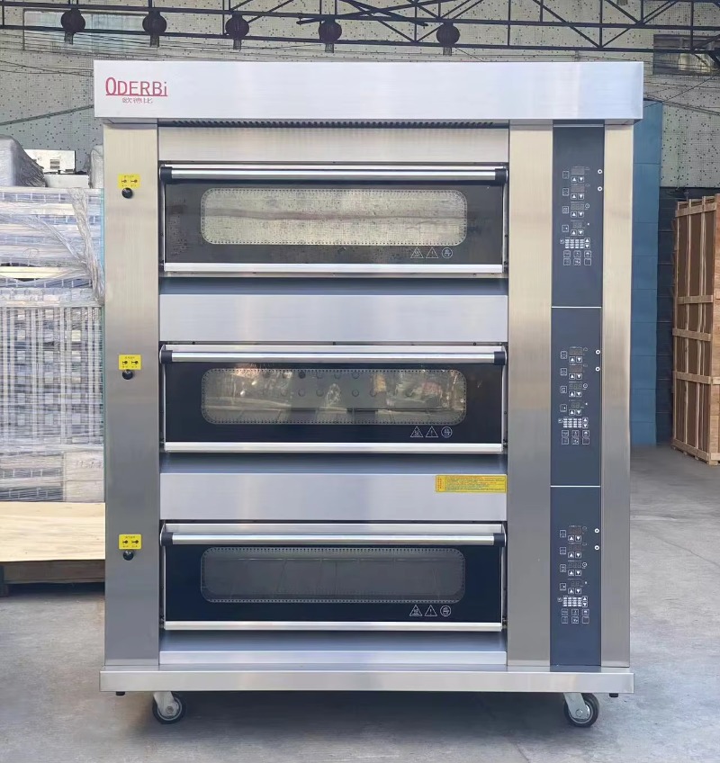 Aangepaste commerciële 3-deck  - Commercial Kitchen Baking Oven recensie en prijs