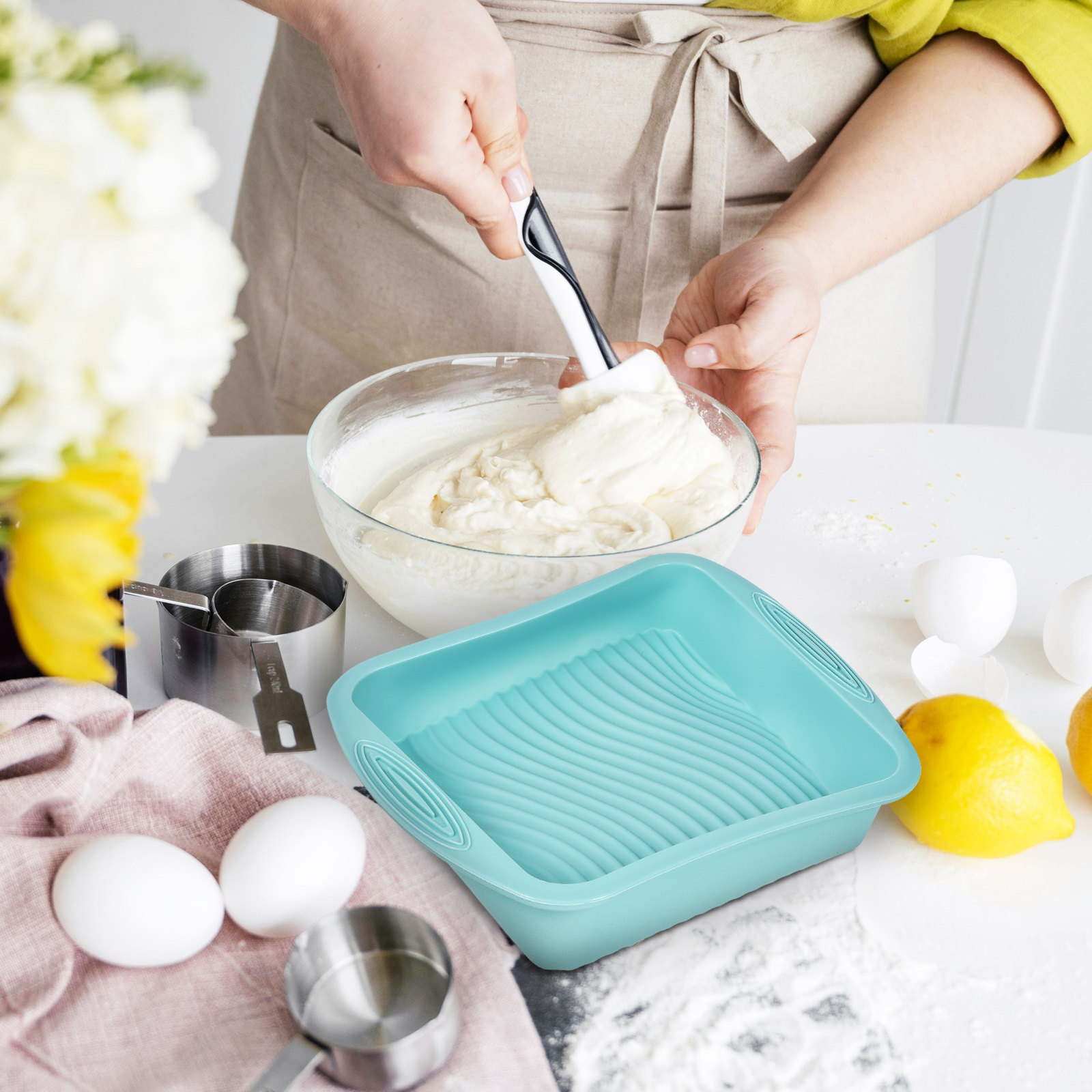 Siliconen bakvorm vierkante ca - Kitchen Baking Pan recensie en prijs