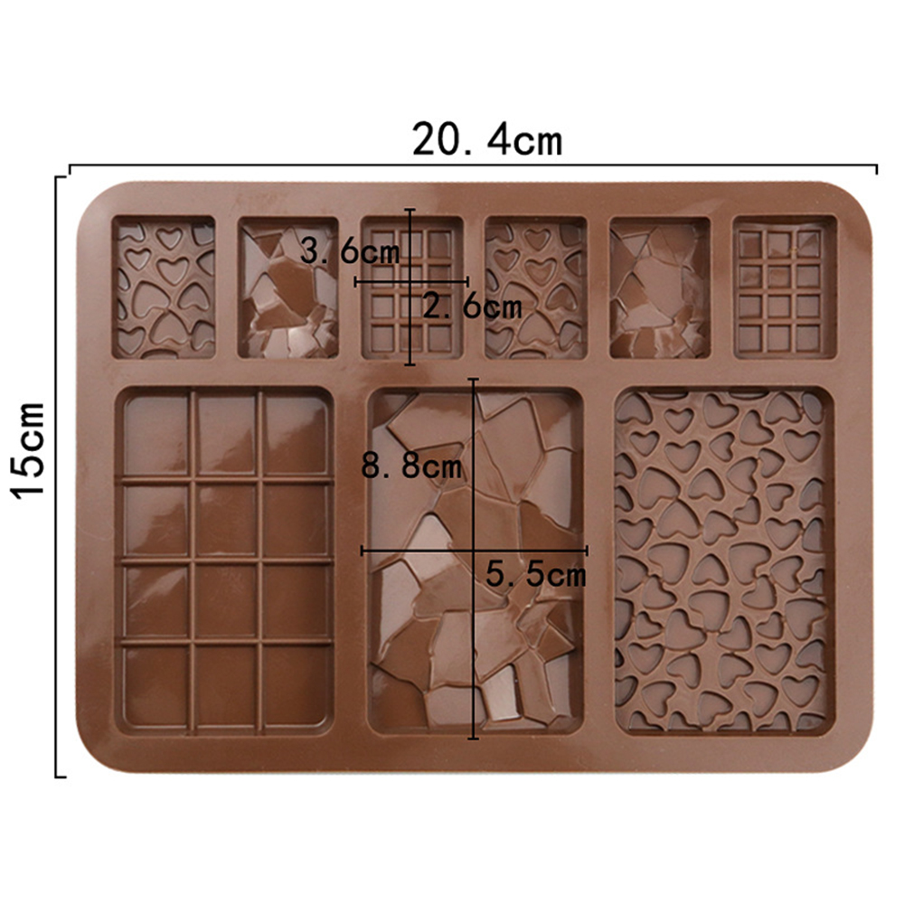 Chocolade siliconen mal met 9  - Kitchen Baking Store recensie en prijs