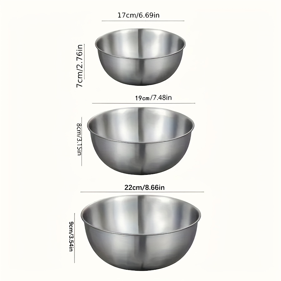 3-delige RVS Saladekom Set, Me - Kitchen Baking Store recensie en prijs