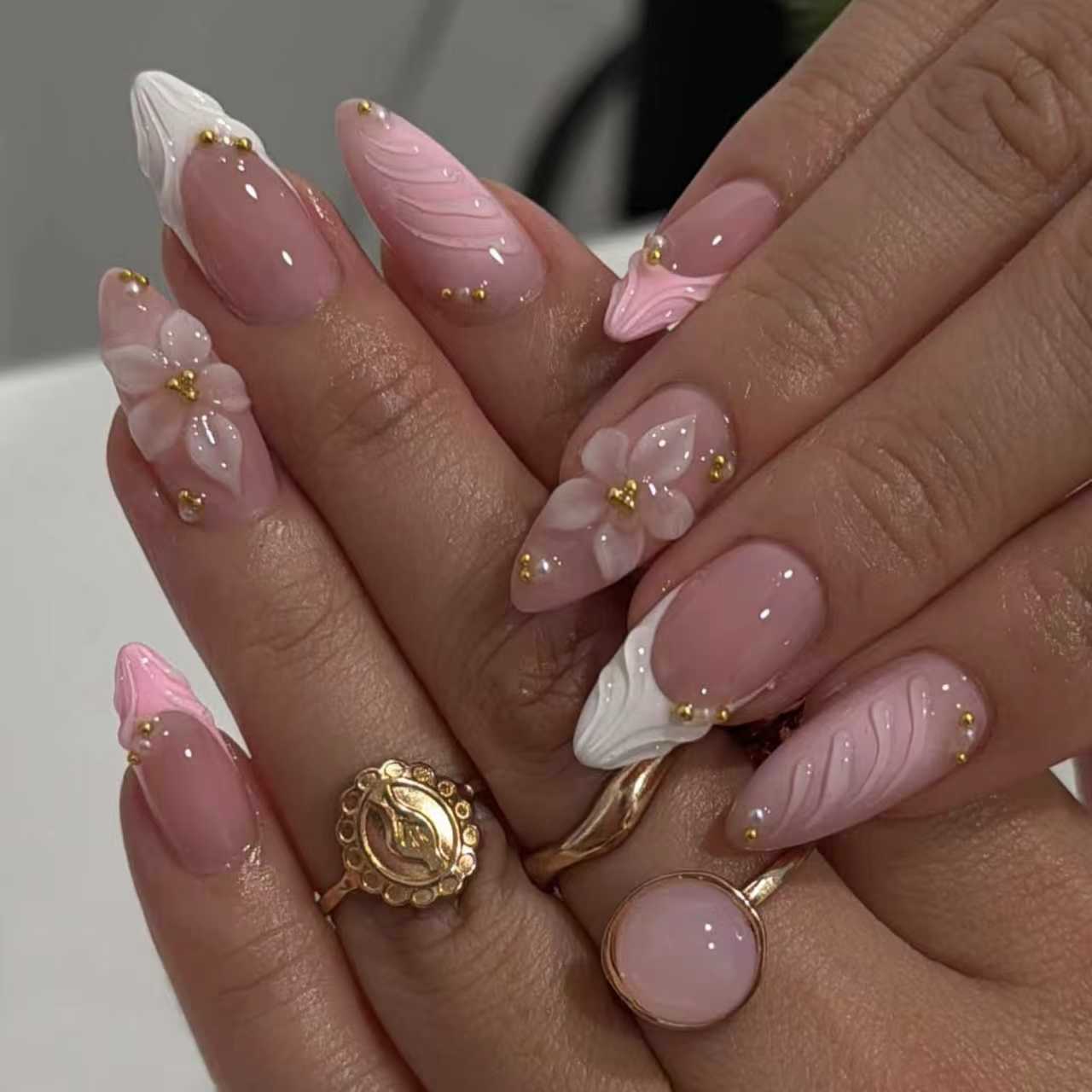 24 stuks opzetnagels roze grad - Decorating Tip Set recensie en prijs